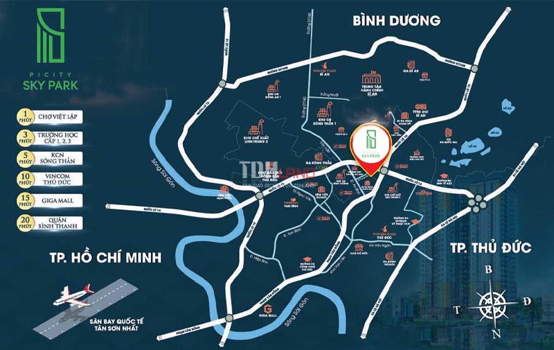 Căn hộ Picity Sky Park Dĩ An