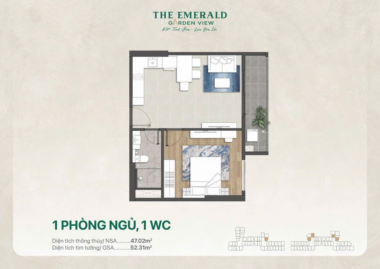CĂN HỘ THE EMERALD GARDEN VIEW