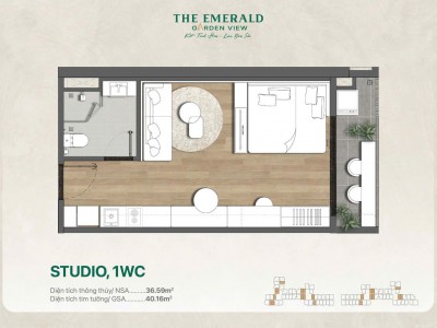 CĂN HỘ THE EMERALD GARDEN VIEW