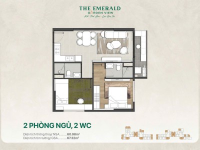 CĂN HỘ THE EMERALD GARDEN VIEW